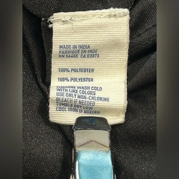 American Eagle Black Chiffon Dress XS S Boho Handkerchief Hem Summer Dark Fairy - Picture 9 of 9